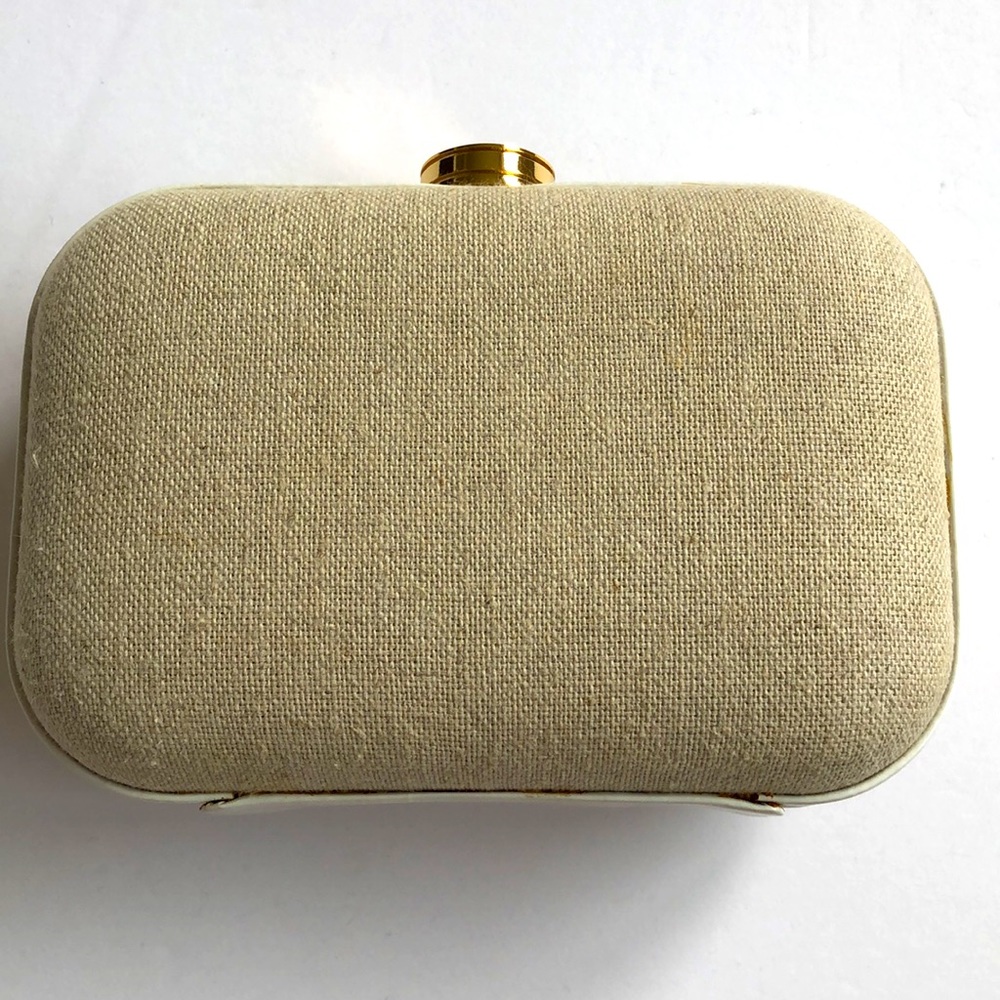 Rafe Gold and White Embellished Clutch - Picture 4 of 10